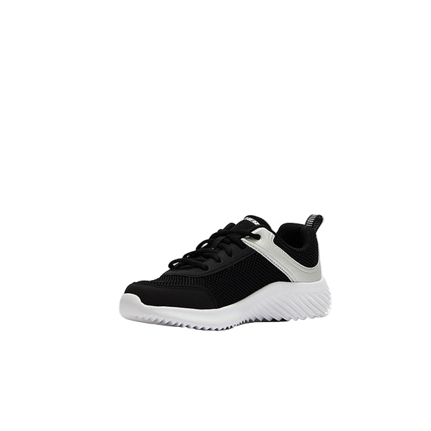 SKECHERS BKSL5 BOUNDER-TECH BLACK SILVER C