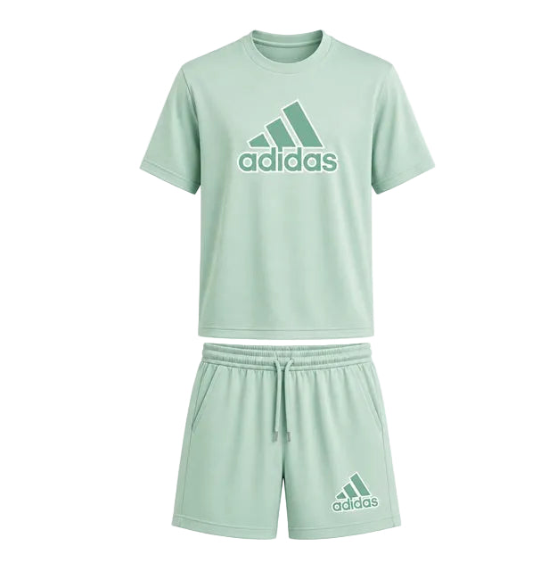 ADIDAS SET TSHIRT/SHORT GREEN