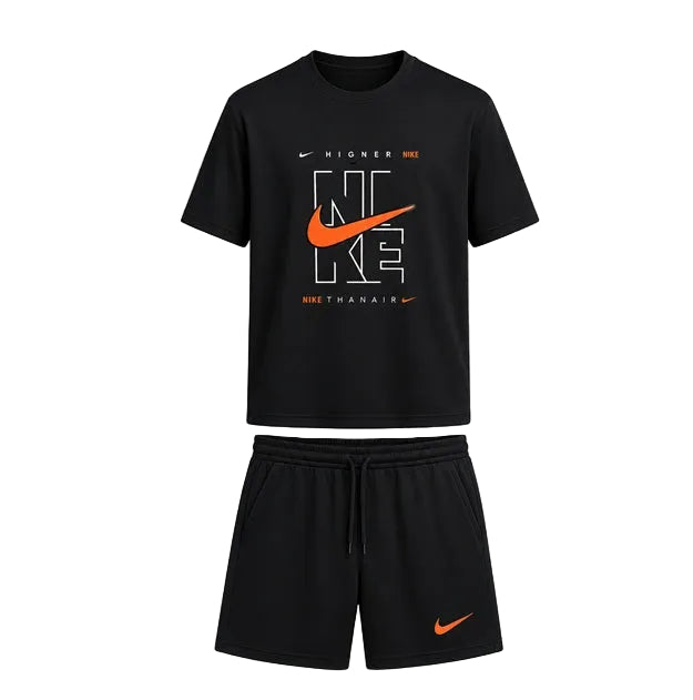NIKE AIR SET TSHIRT/SHORT BLACK