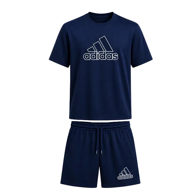 ADIDAS SET TSHIRT/SHORT BLUE