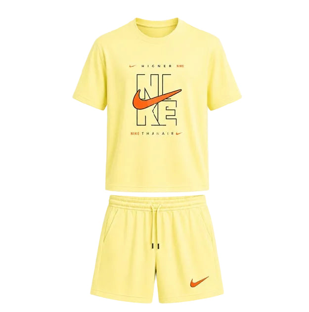 NIKE AIR SET TSHIRT/SHORT CREAM