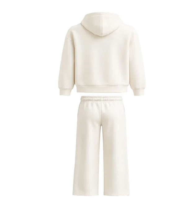 ALO SET HOODIE WHITE