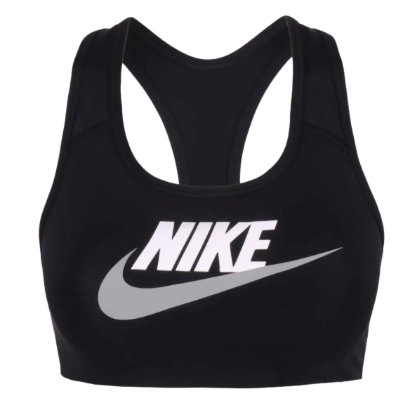 Dri-FIT Swoosh support "Black/White" sports bra