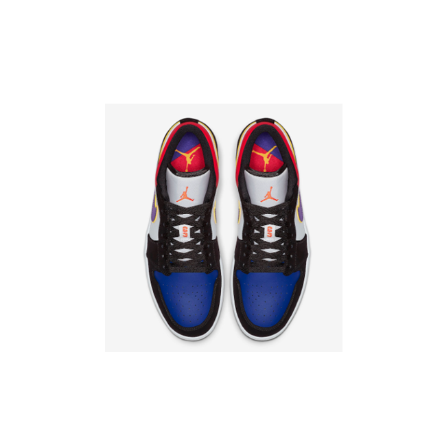NIKE AIR JORDAN 1 LOW BLUE-BLCK-VIO