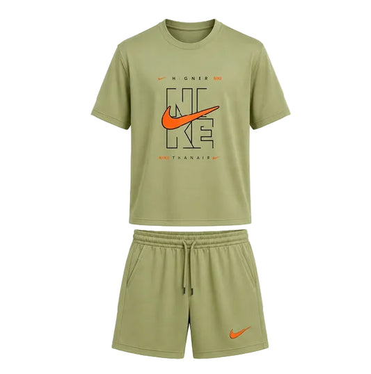 NIKE AIR SET TSHIRT/SHORT GREEN