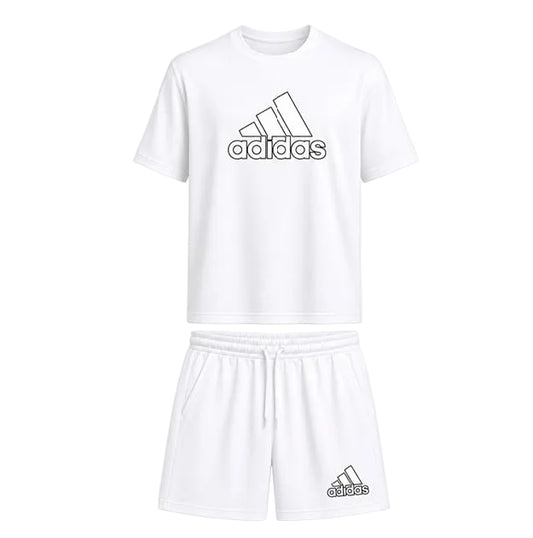 ADIDAS SET TSHIRT/SHORT WHITE