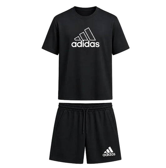 ADIDAS SET TSHIRT/SHORT BLACK