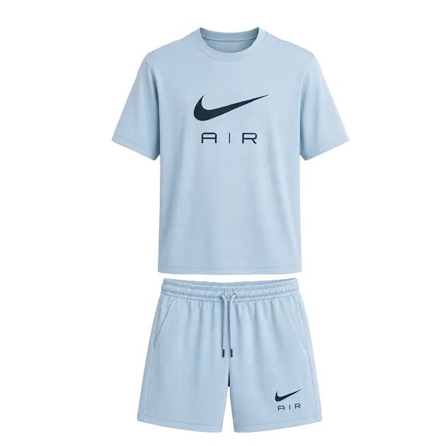 NIKE AIR SET TSHIRT/SHORT LIGHT BLUE
