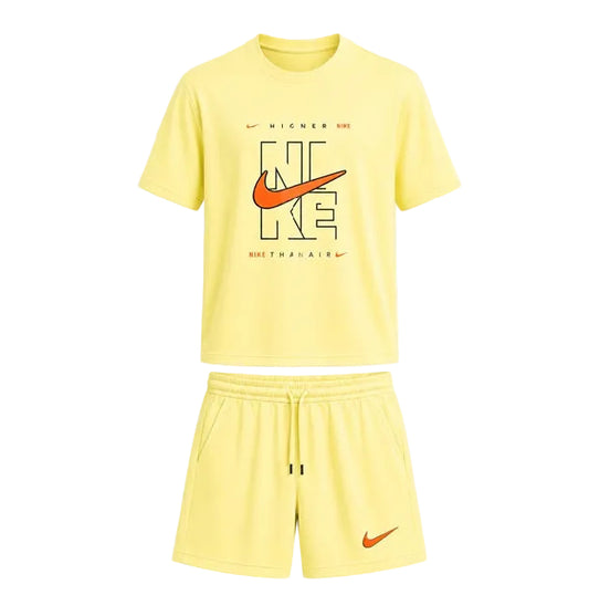 NIKE AIR SET TSHIRT/SHORT CREAM