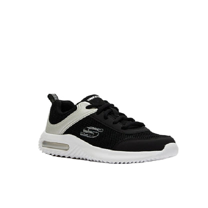 SKECHERS BKSL5 BOUNDER-TECH BLACK SILVER C