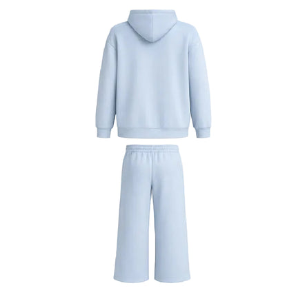 ALO SET HOODIE BLUE