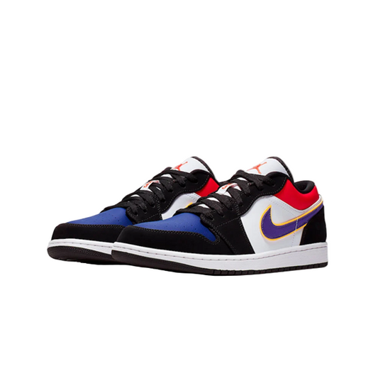 NIKE AIR JORDAN 1 LOW BLUE-BLCK-VIO