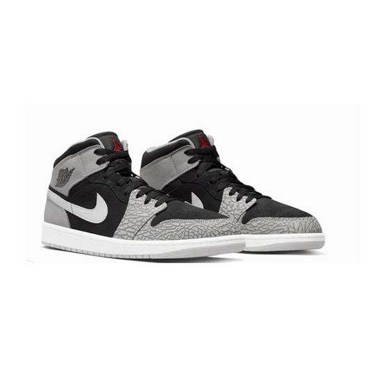 NIKE AIR JORDAN 1 MID BLACK-WHITE
