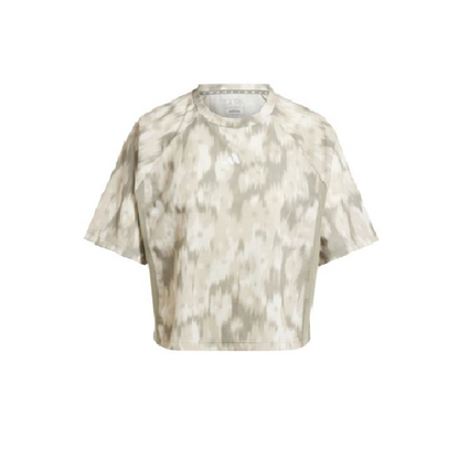 ADIDAS AOP FLOWER TEE OLIVE