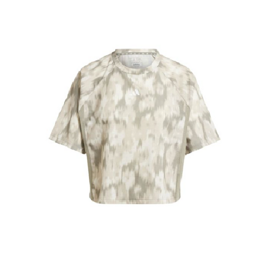 ADIDAS AOP FLOWER TEE OLIVE