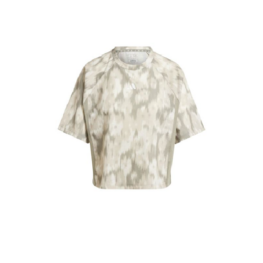 ADIDAS AOP FLOWER TEE OLIVE