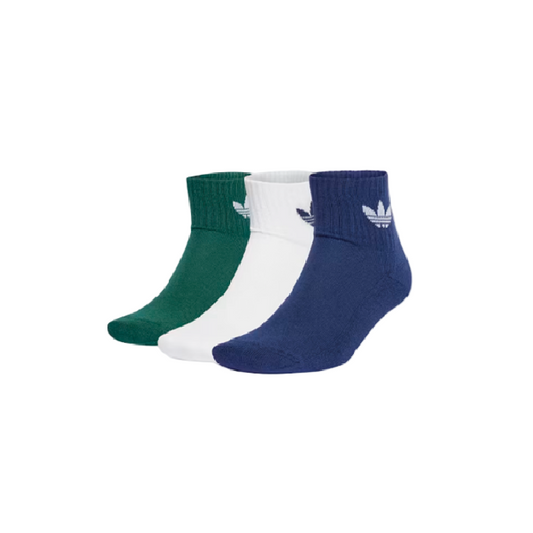 ADIDAS  SOCKS 3P DARKBLUE/GREEN/WHITE
