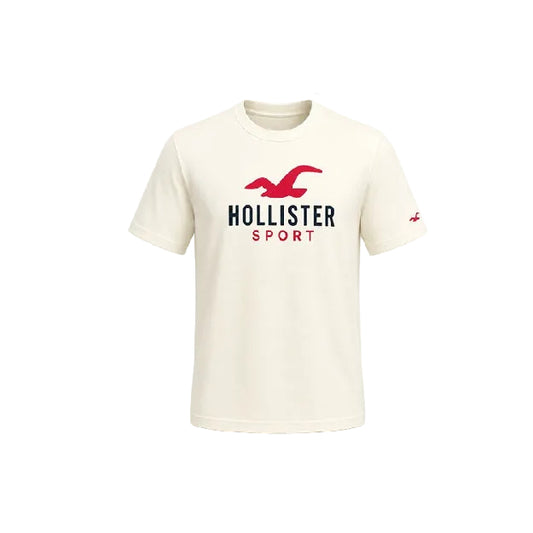HOLLISTER TSHIRT CALIFORNIA CREAM